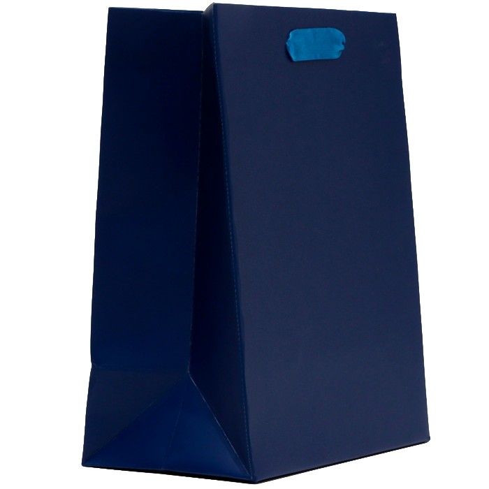 Пакет ламинированный "Синий", 18х23х10 1шт