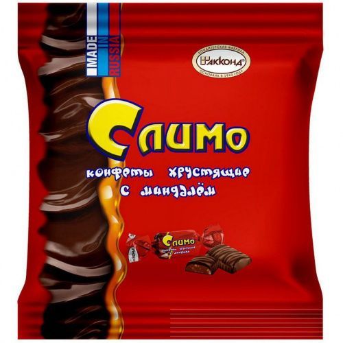 АККОНД Конфеты СЛИМО хрустящие с миндалём 100г