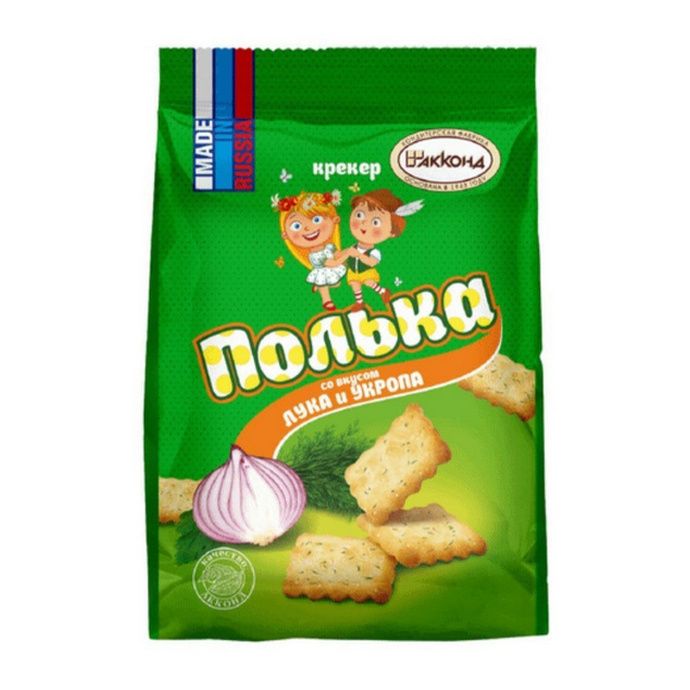 АККОНД Крекер ПОЛЬКА со вкусом ЛУКА и УКРОПА 300г