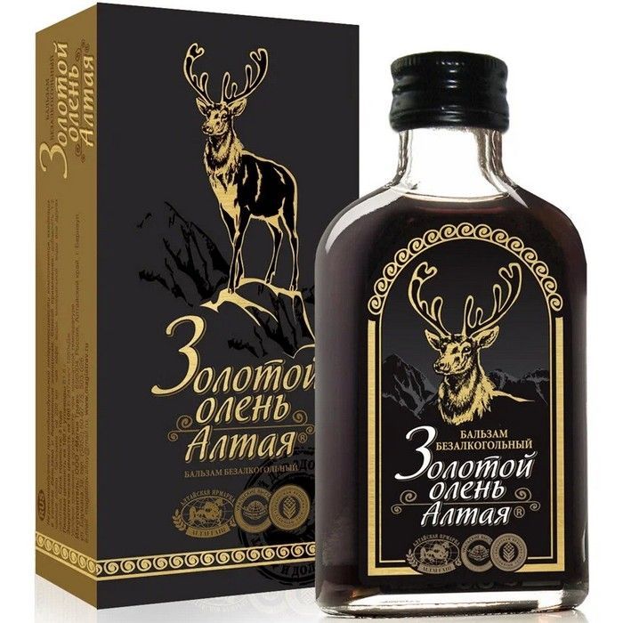 Бальзам безалкогольный МАГИЯ ТРАВ ЗОЛОТОЙ ОЛЕНЬ АЛТАЯ пантовый на кедровом орехе 100мл
