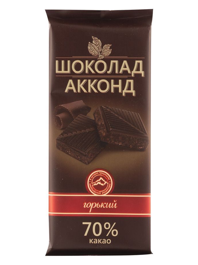 Шоколад АККОНД горький 90г