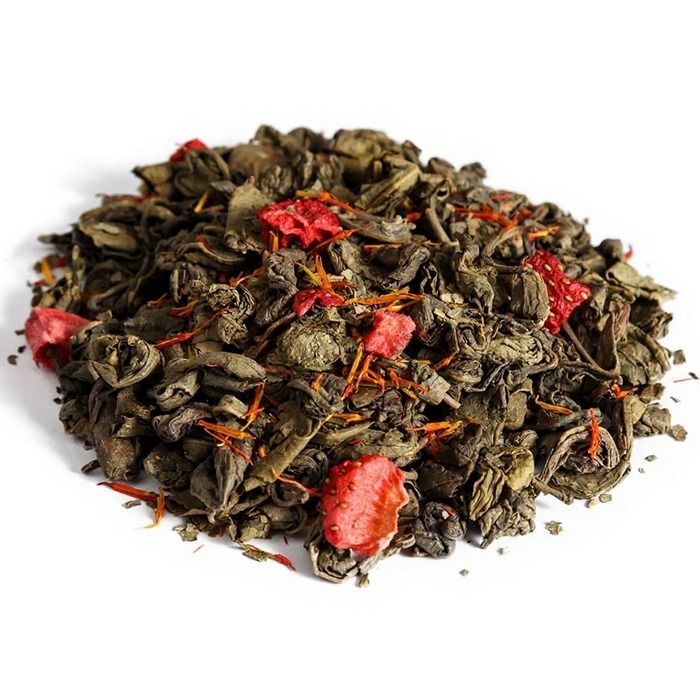 Клубника со сливками Люкс, чай лист. зел. аром. 50г