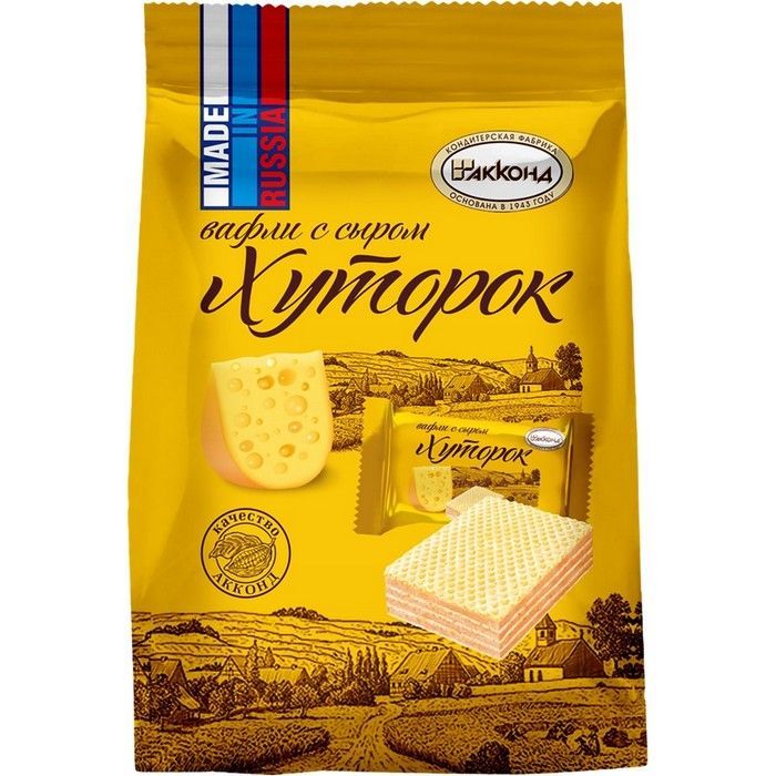 АККОНД Вафли ХУТОРОК с сыром 90г