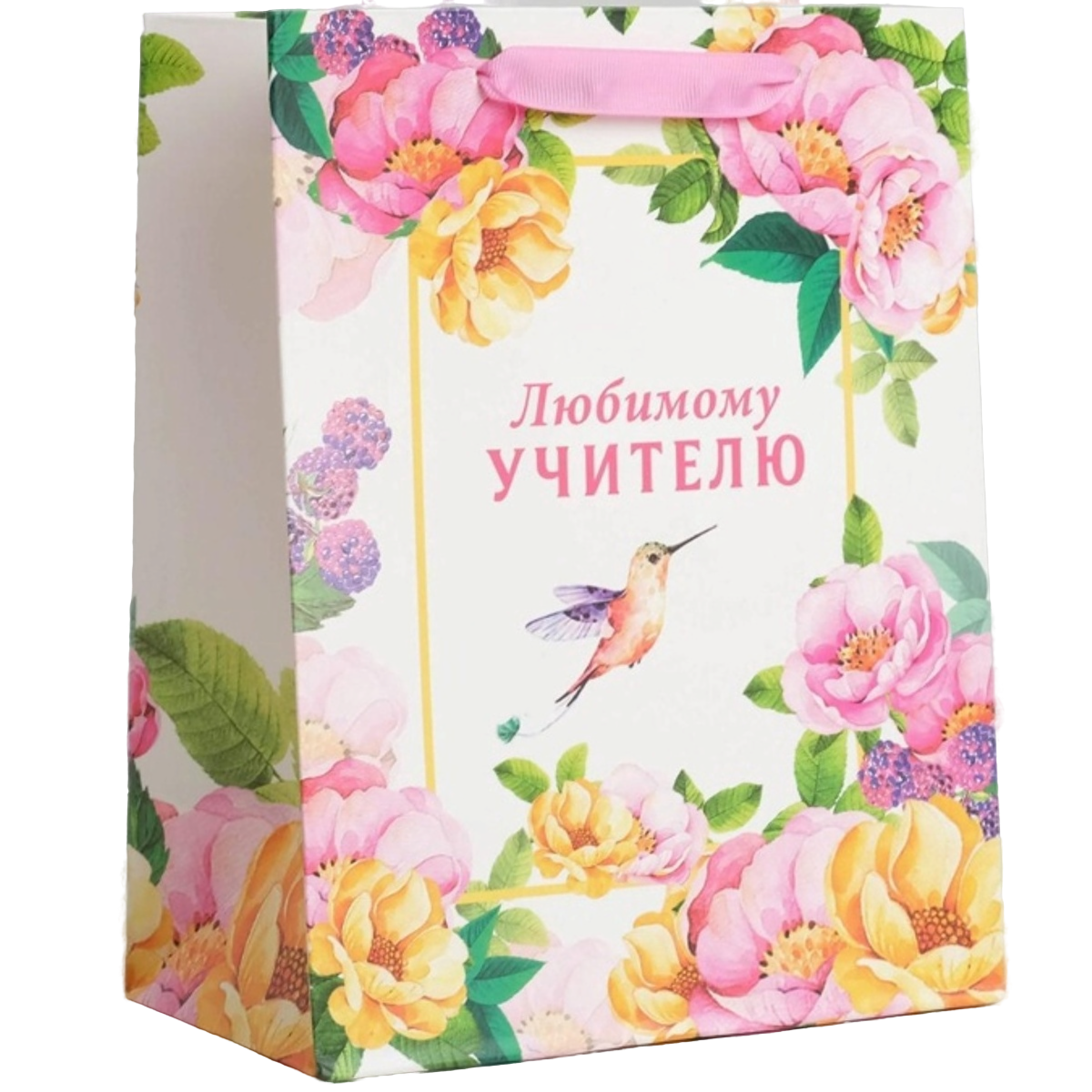 Пакет ламинированный "Любимому Учителю", 18х23х10см 1шт