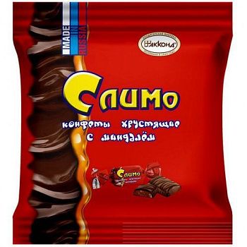 АККОНД Конфеты СЛИМО хрустящие с миндалём 100г