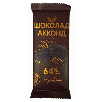 Шоколад АККОНД горький 90г