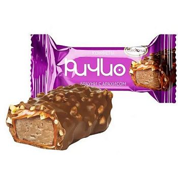 АККОНД Конфеты РИЧИО брауни с арахисом 1кг