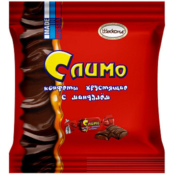 АККОНД Конфеты СЛИМО хрустящие с миндалём 200г