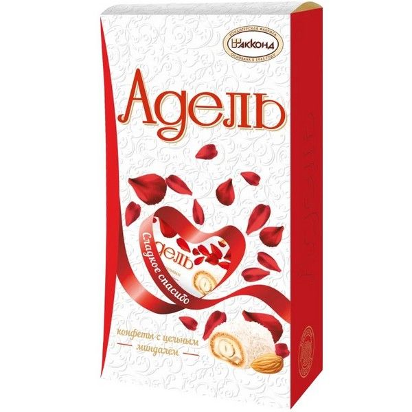 АККОНД Конфеты Адель с цельным миндалём Сладкое спасибо 130г цветы АККОНД Конфеты Адель с цельным миндалём Сладкое спасибо 130г цветы